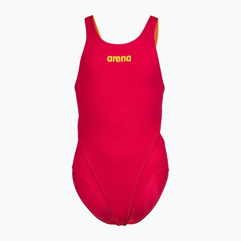 Detské jednodielne plavky arena Team Swim Tech Solid red 4764/96 4