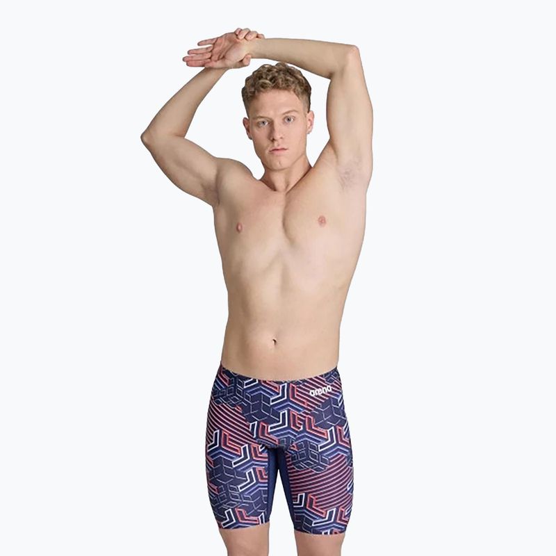 Pánske plavky arena Kikko Pro Swim Jammer navy/team redwhiteblue 5