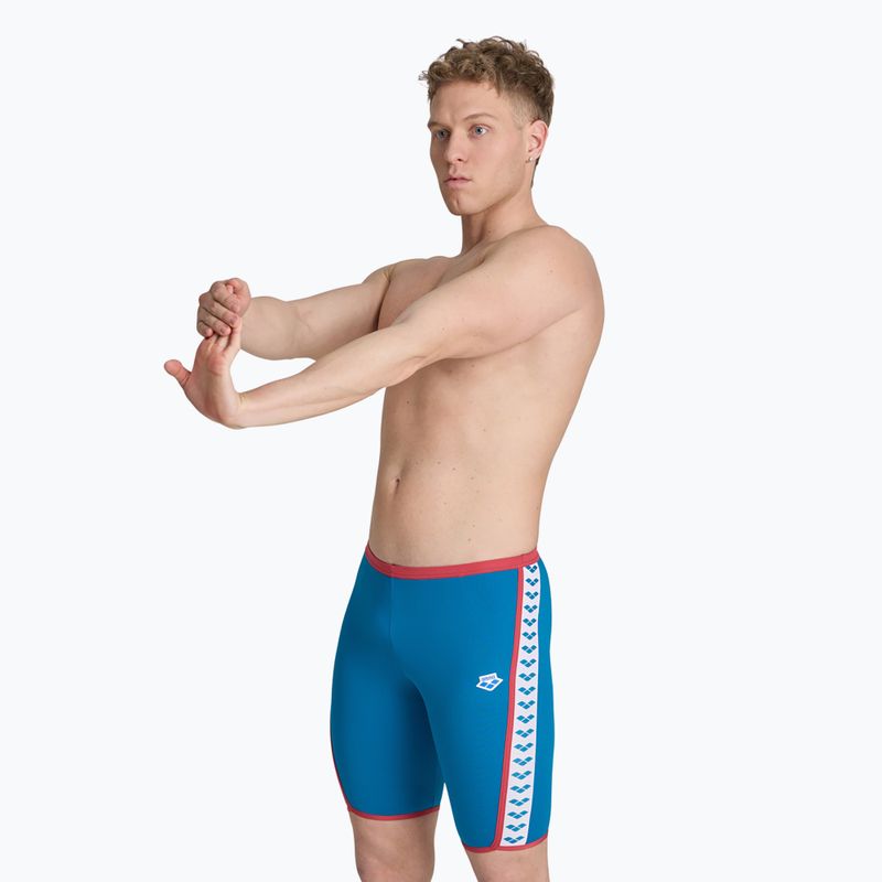 Pánske plavky arena Swim Solid Jammer blue cosmo/astro red 2