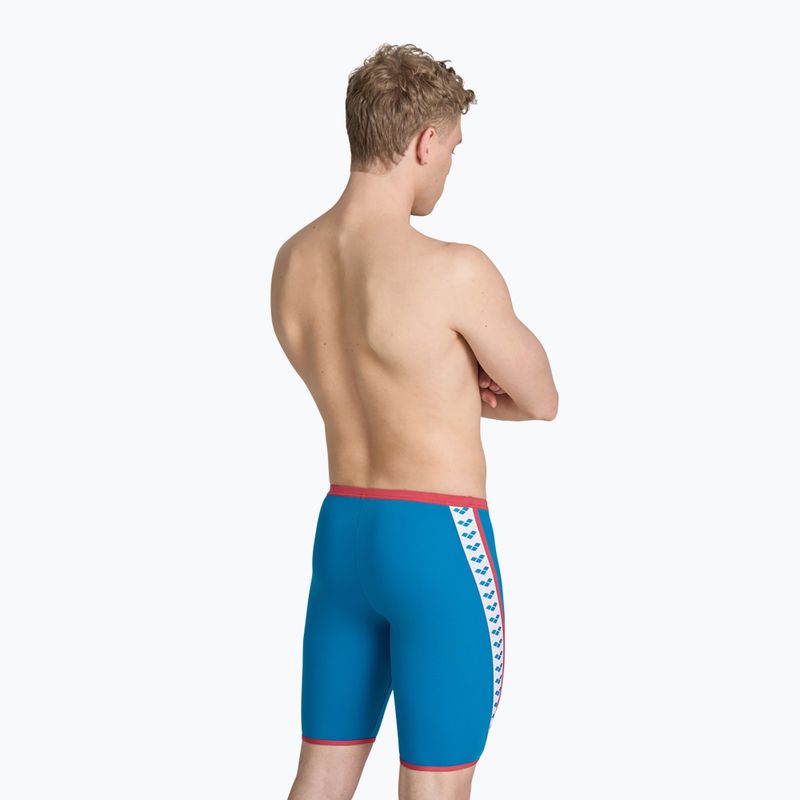 Pánske plavky arena Swim Solid Jammer blue cosmo/astro red 3