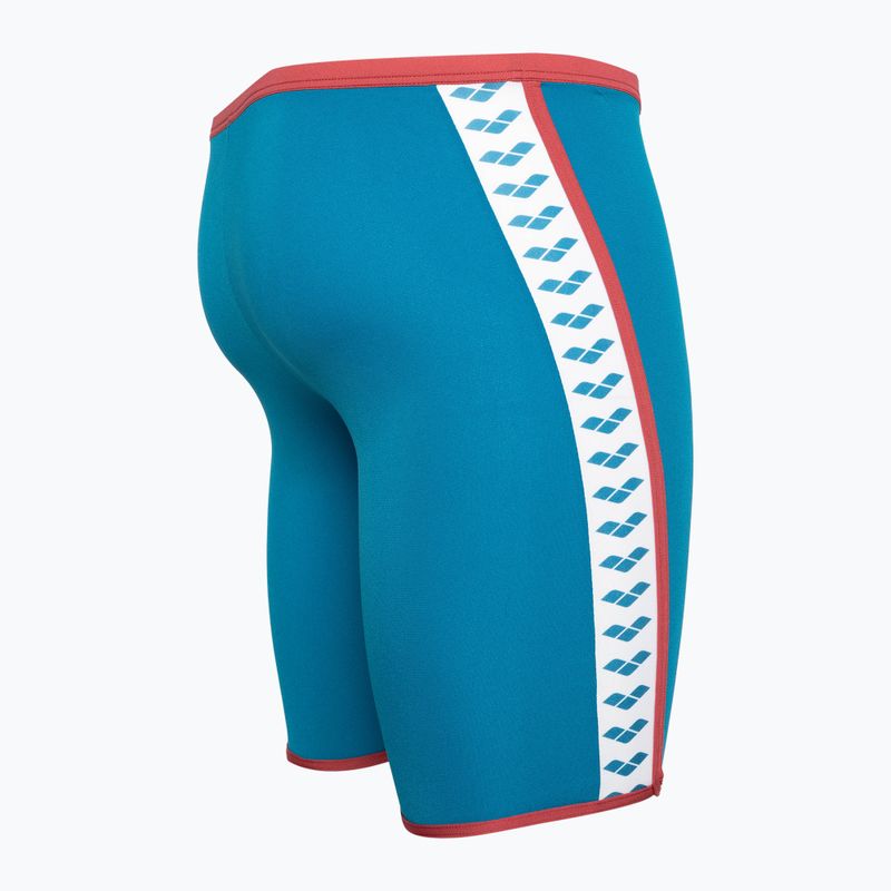 Pánske plavky arena Swim Solid Jammer blue cosmo/astro red 7