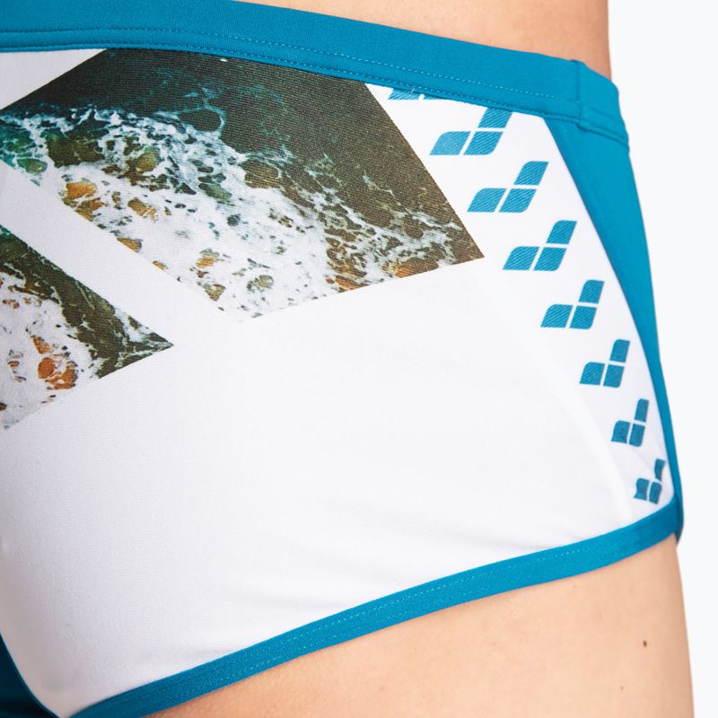 Pánske boxerky arena Planet Swim Low Waist Short blue cosmo/white multi 6