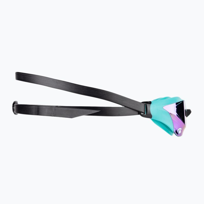 Plavecké okuliare Arena Cobra Core Swipe Mirror smaragdové/pávie 3