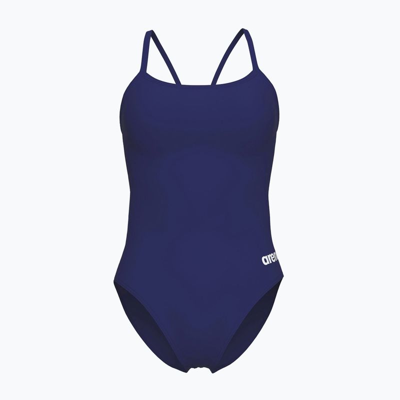 Dámske jednodielne plavky arena Lace Back Solid navy/white