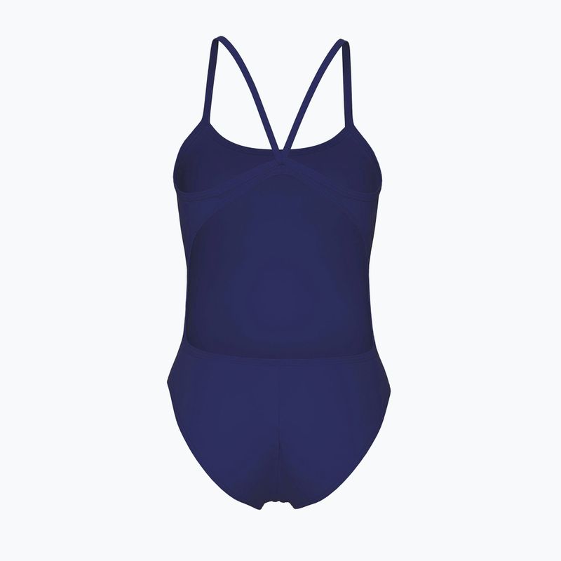 Dámske jednodielne plavky arena Lace Back Solid navy/white 2