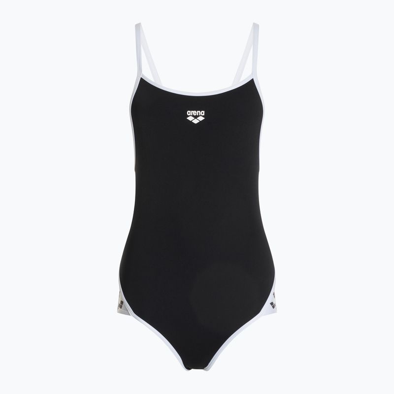 Dámske jednodielne plavky arena Icons Super Fly Back Solid black / white