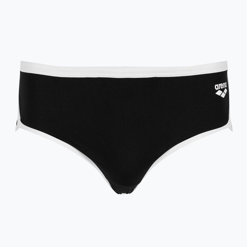 Pánske plavecké nohavičky arena Icons Swim Low Waist Short Solid black/white