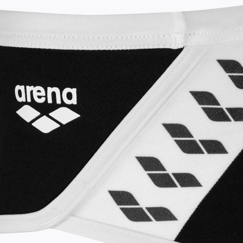 Pánske plavecké nohavičky arena Icons Swim Low Waist Short Solid black/white 3