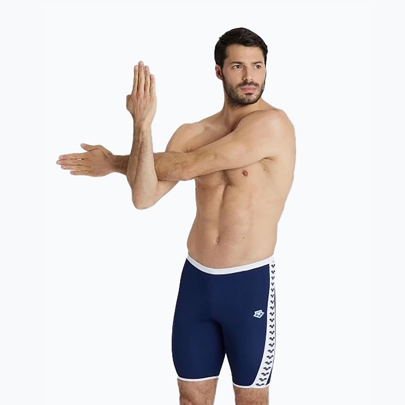 Pánske plavky arena Icons Swim Jammer Solid navy/white 5