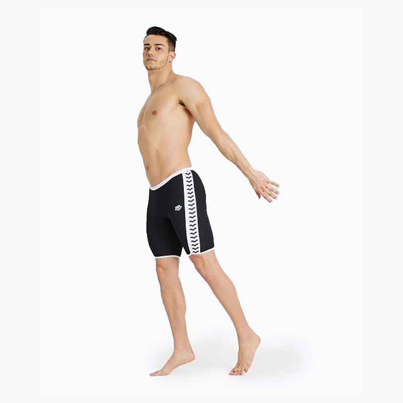 Pánske plavky arena Icons Swim Jammer Solid black/white 3
