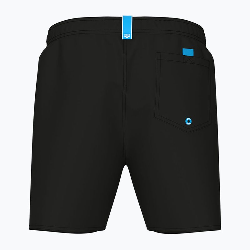 Pánske plavecké šortky arena Fundamentals Boxer R black/white 2