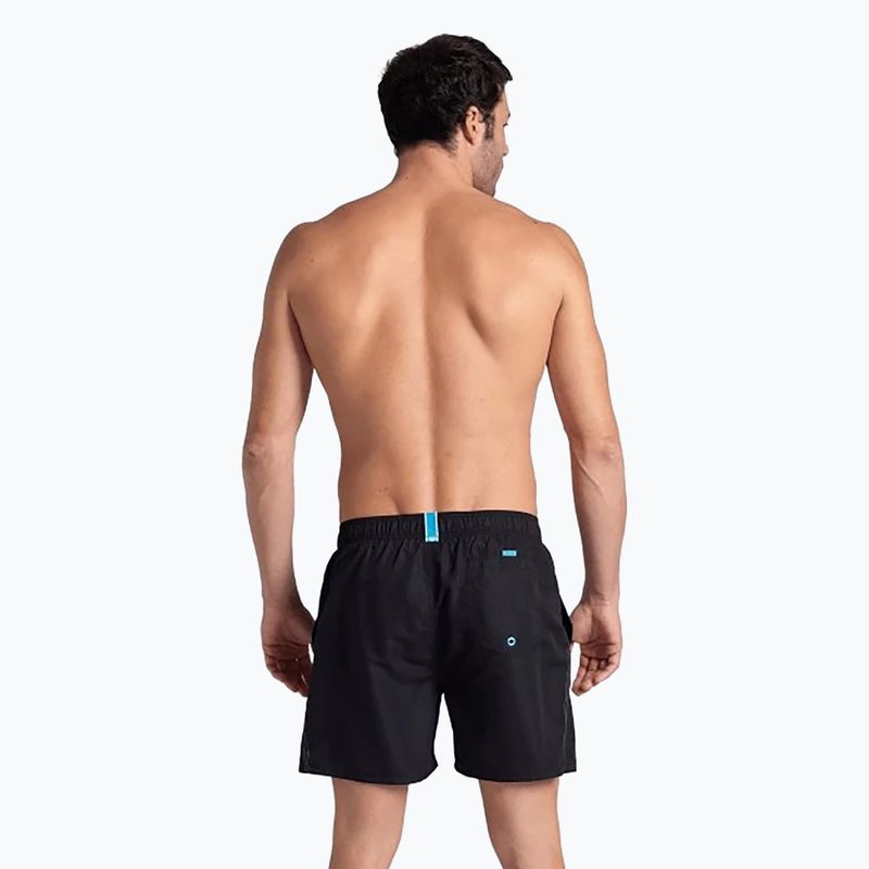 Pánske plavecké šortky arena Fundamentals Boxer R black/white 7