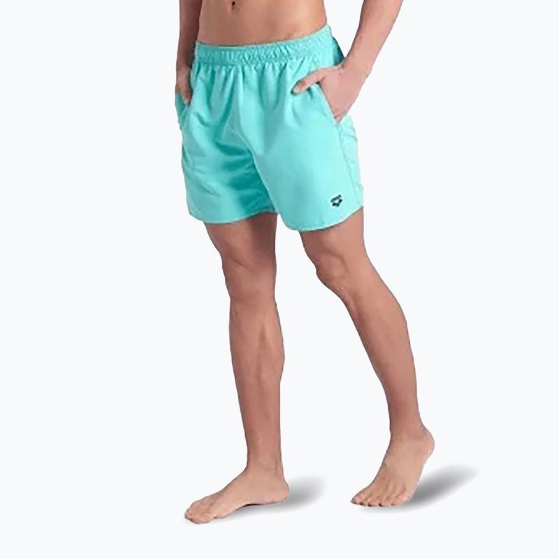 Pánske plavecké šortky arena Fundamentals Boxer R water/navy