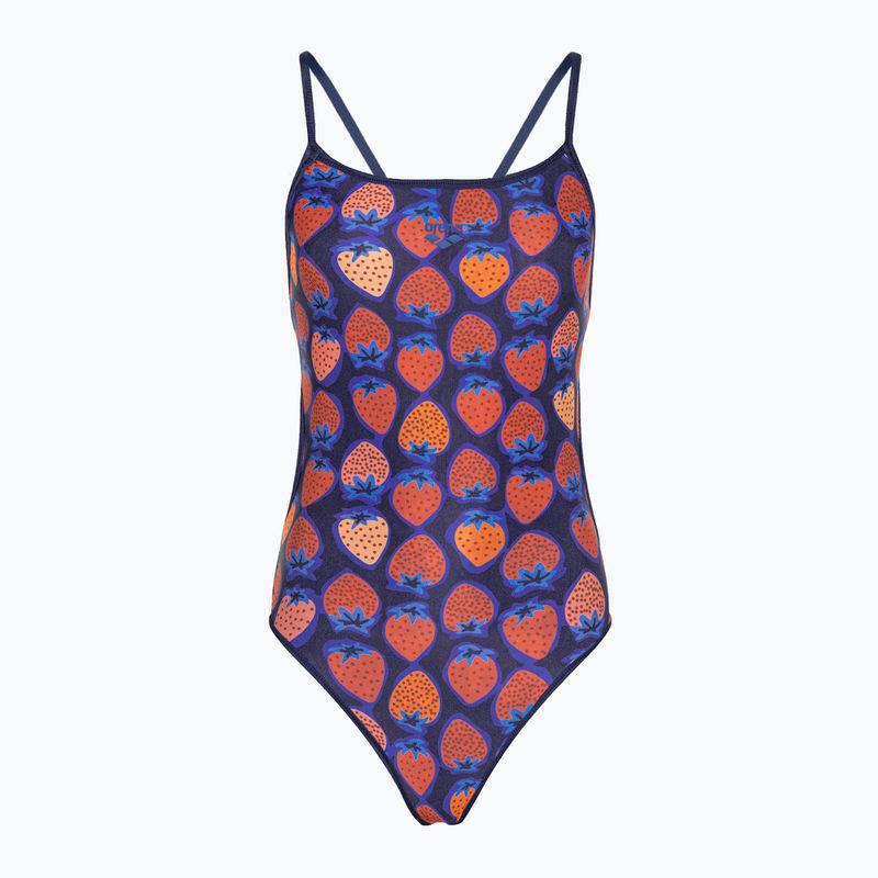 Dámske jednodielne plavky arena Reversible Swimsuit Challenge Back navy/multi 4