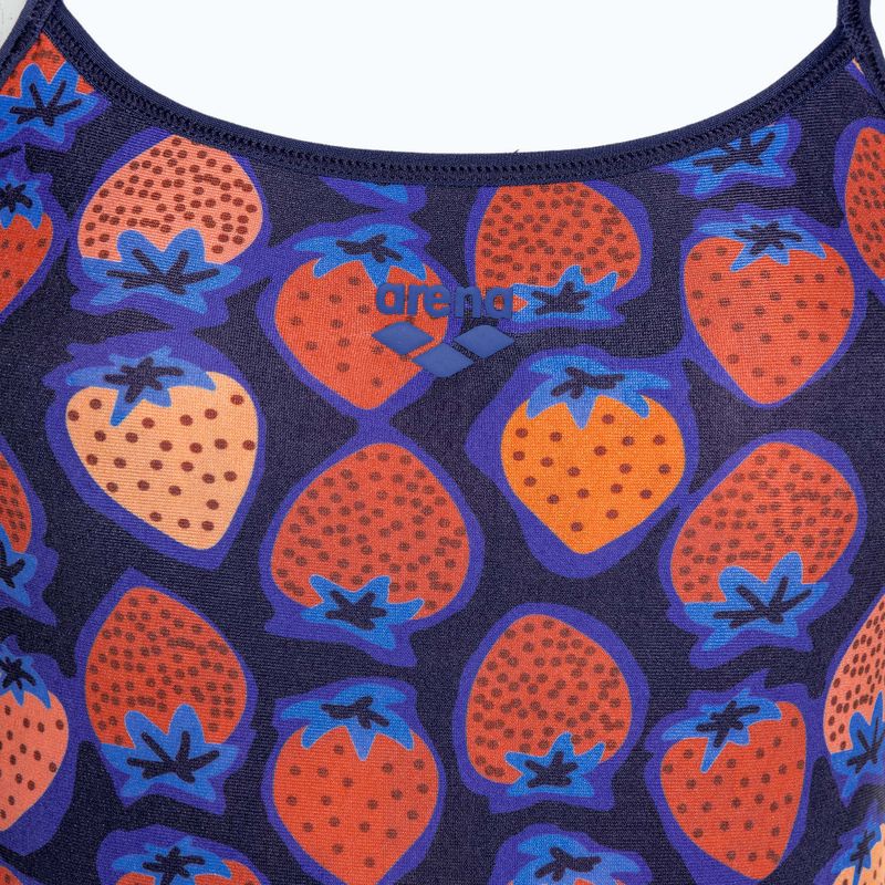 Dámske jednodielne plavky arena Reversible Swimsuit Challenge Back navy/multi 5