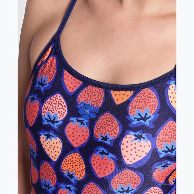 Dámske jednodielne plavky arena Reversible Swimsuit Challenge Back navy/multi 14