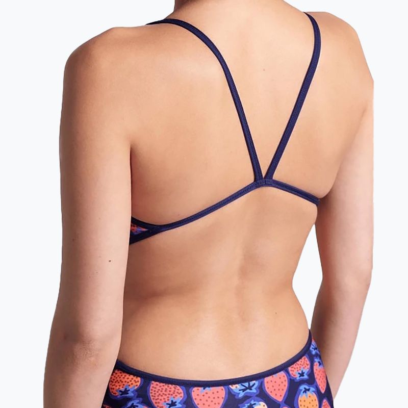 Dámske jednodielne plavky arena Reversible Swimsuit Challenge Back navy/multi 16