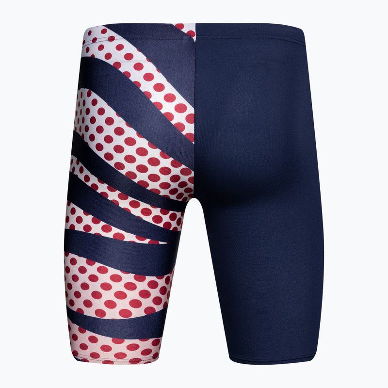 Pánske plavky arena Multi Stripes Swim Jammer navy/white multi 2