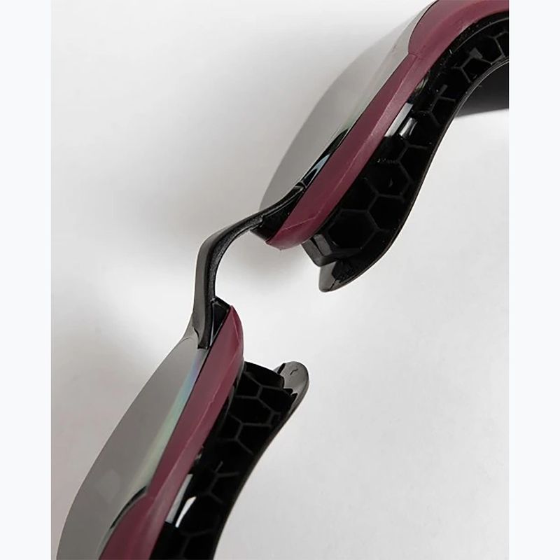 Plavecké okuliare arena Air-Bold Swipe Mirror silver/red wine 12