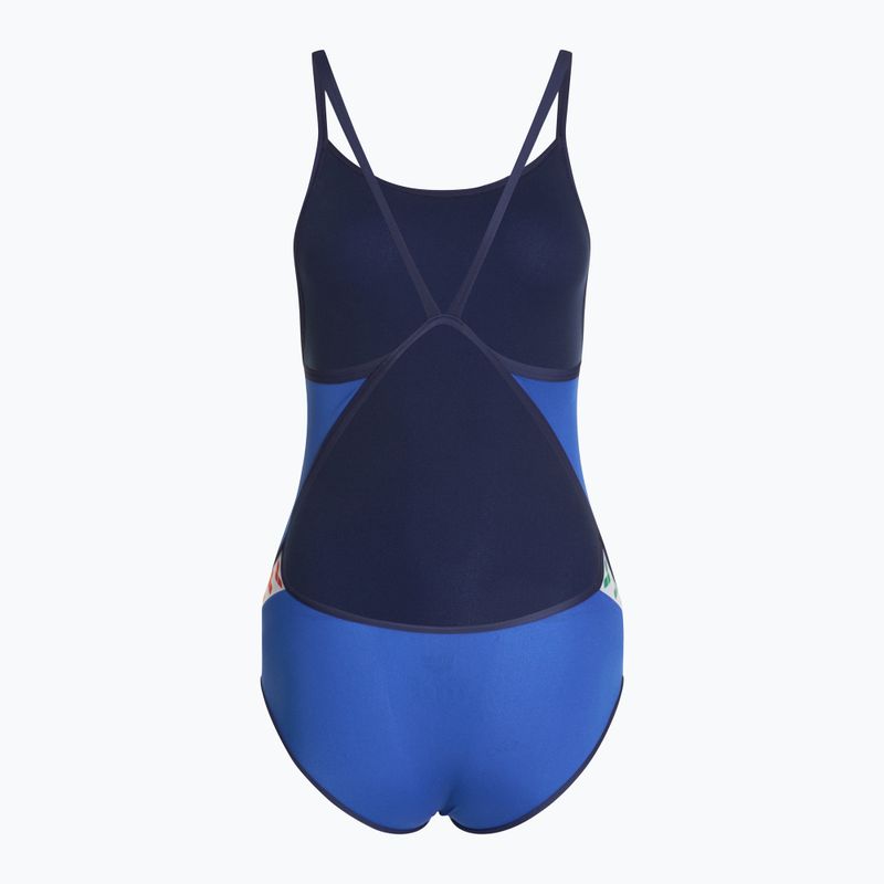 Dámske jednodielne plavky arena Icons Super Fly Back Solid royal / navy 2