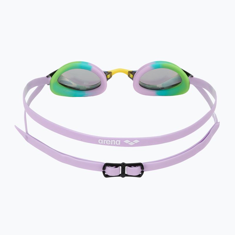 Plavecké okuliare Arena Python Mirror green/violet/green 4