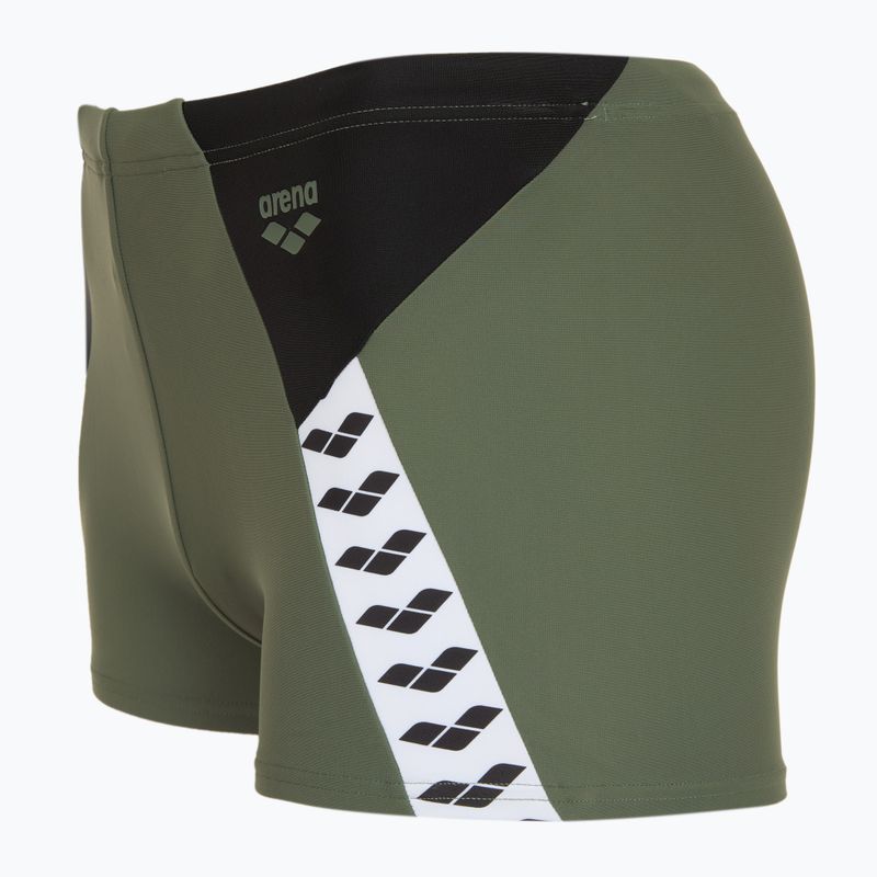 Pánske boxerky arena Stripe Swim Boxers Short sage/black/multi 3