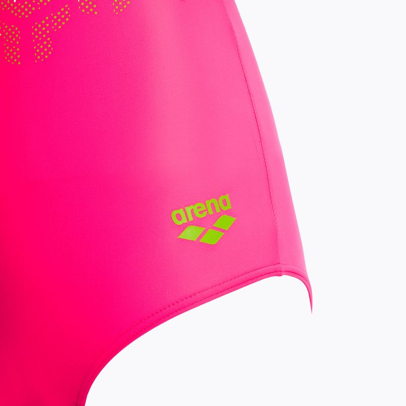 Detské jednodielne plavky Arena Kikko V Swim Pro Back shocking pink / soft green 3