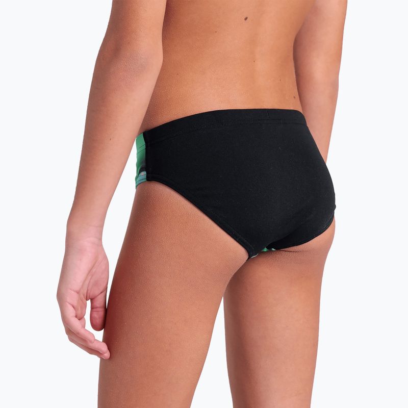 Detské penové plavecké nohavičky arena black/soft green multi 9