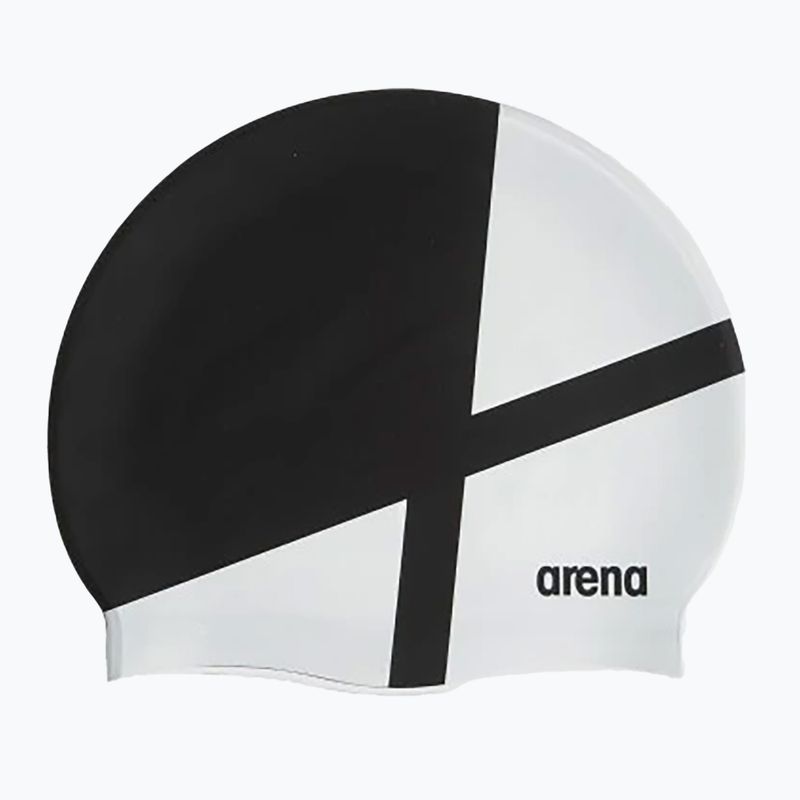 Plávacia čiapka arena Icons Team Stripe diamond / black / white