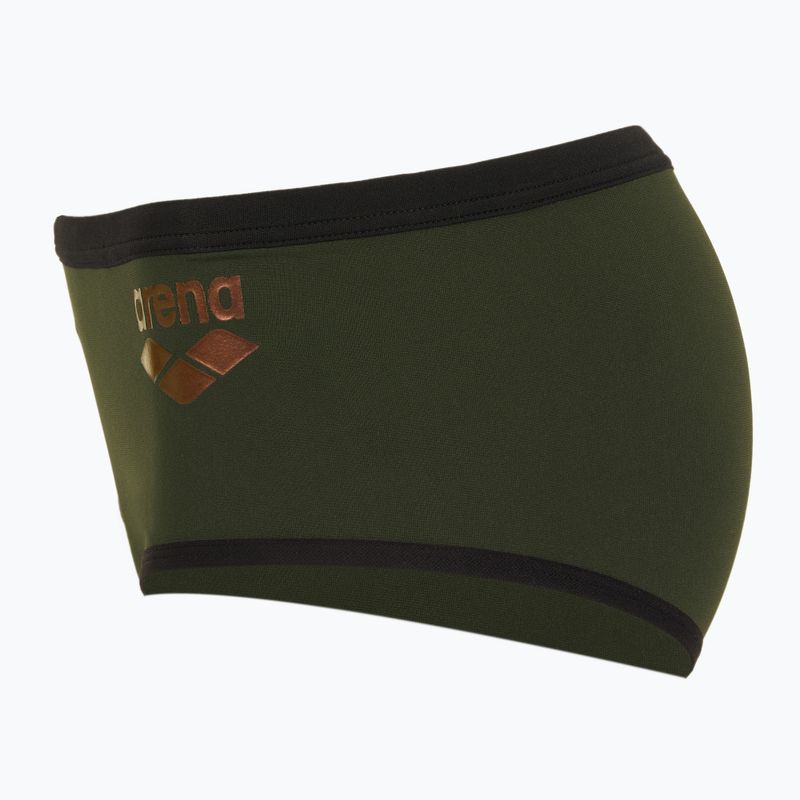 Pánske plavecké boxerky arena One Low Waist Short Big Logo dark sage/black 3