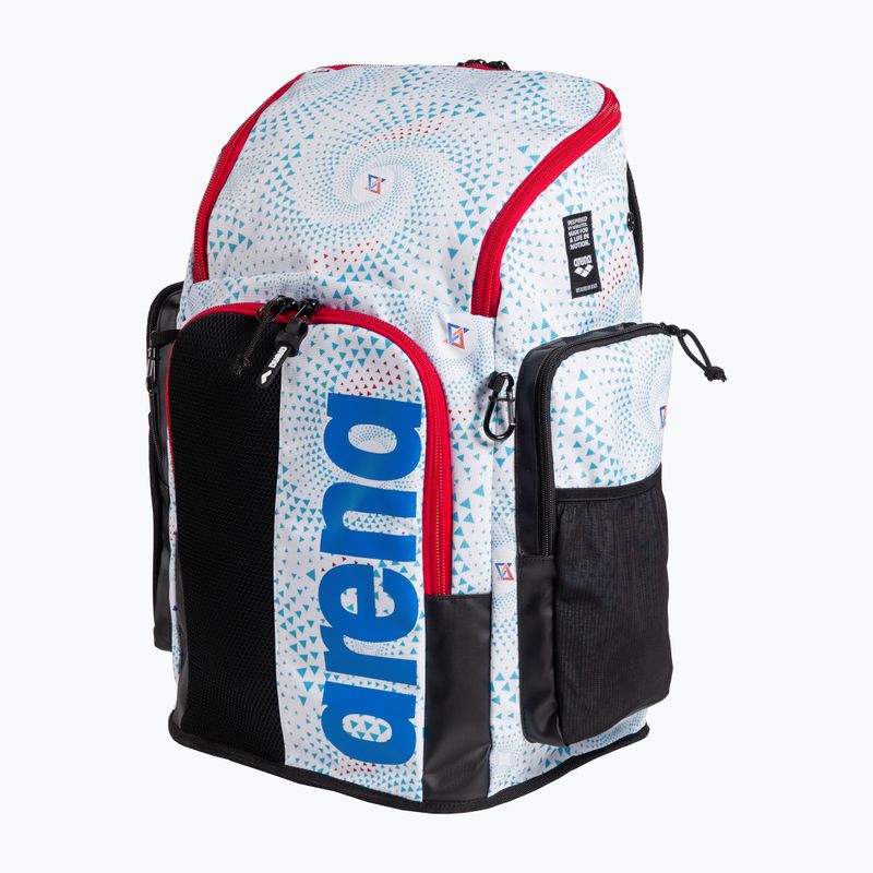 Plavecký batoh arena Spiky III 45 l Allover fireflow / white 3