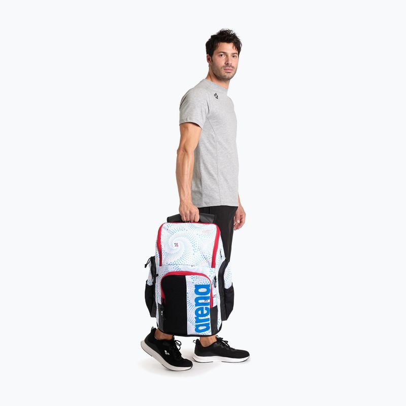 Plavecký batoh arena Spiky III 45 l Allover fireflow / white 11