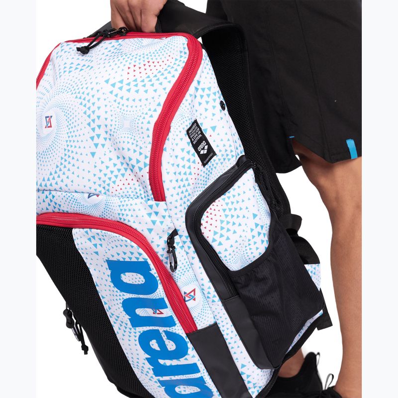 Plavecký batoh arena Spiky III 45 l Allover fireflow / white 12