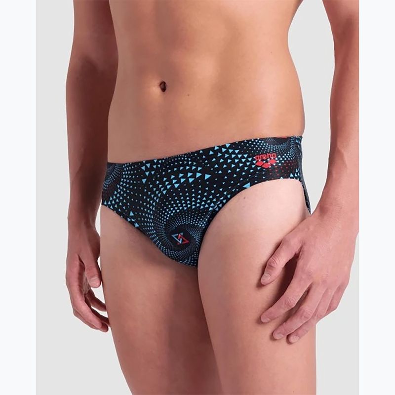 Pánske plavkové nohavičky arenaFireflow Swim Briefs black multi 7