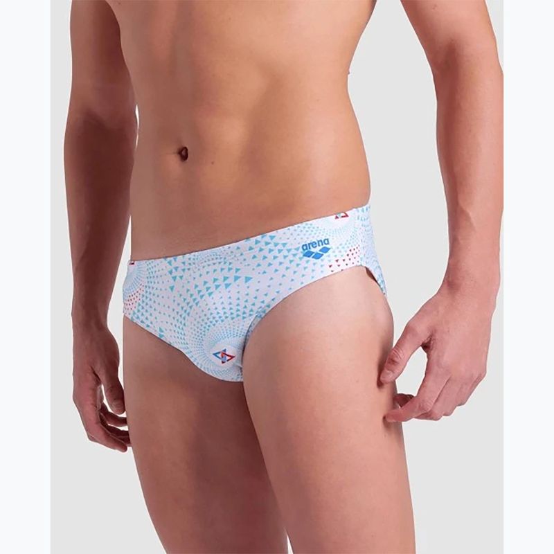 Pánske plavky arena Fireflow Swim Briefs white multi 7