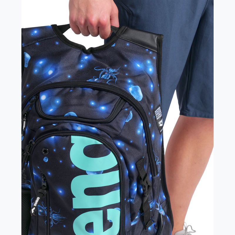 Plavecký batoh arena Fastpack 3.0 Allover 40 l aqua 5