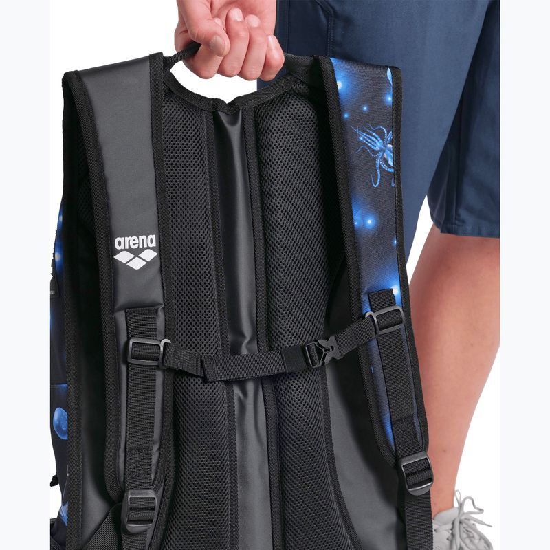 Plavecký batoh arena Fastpack 3.0 Allover 40 l aqua 6