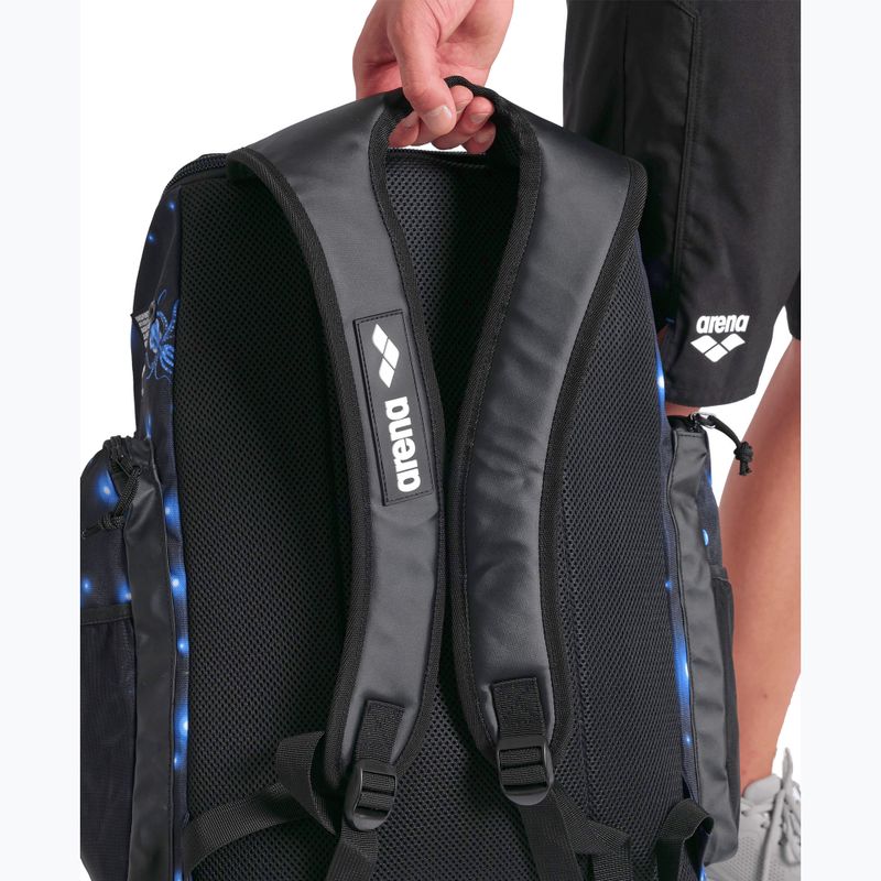 Plavecký batoh arena Spiky III 45 l Allover aqua 6