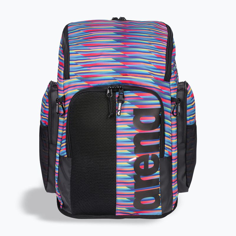Plavecký batoh arena Spiky III 45 l Allover racing stripes