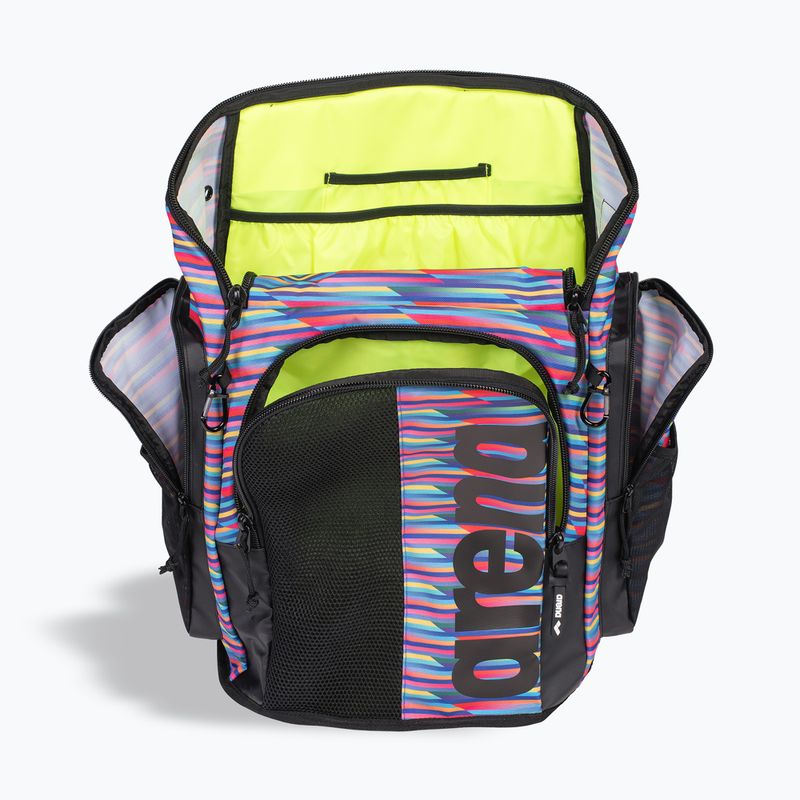 Plavecký batoh arena Spiky III 45 l Allover racing stripes 7