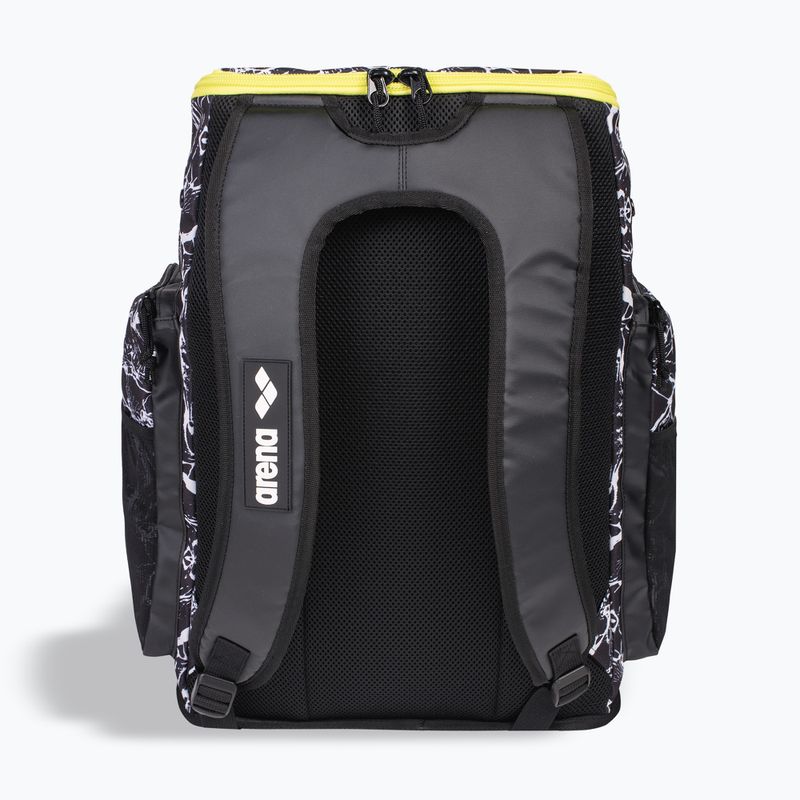 Plavecký batoh arena Spiky III 45 l Allover black/white 3