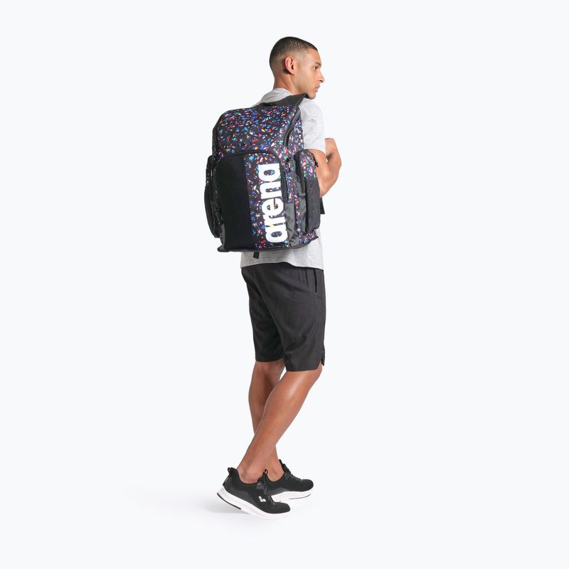 Plavecký batoh arena Spiky III 45 l Allover confetti black 8