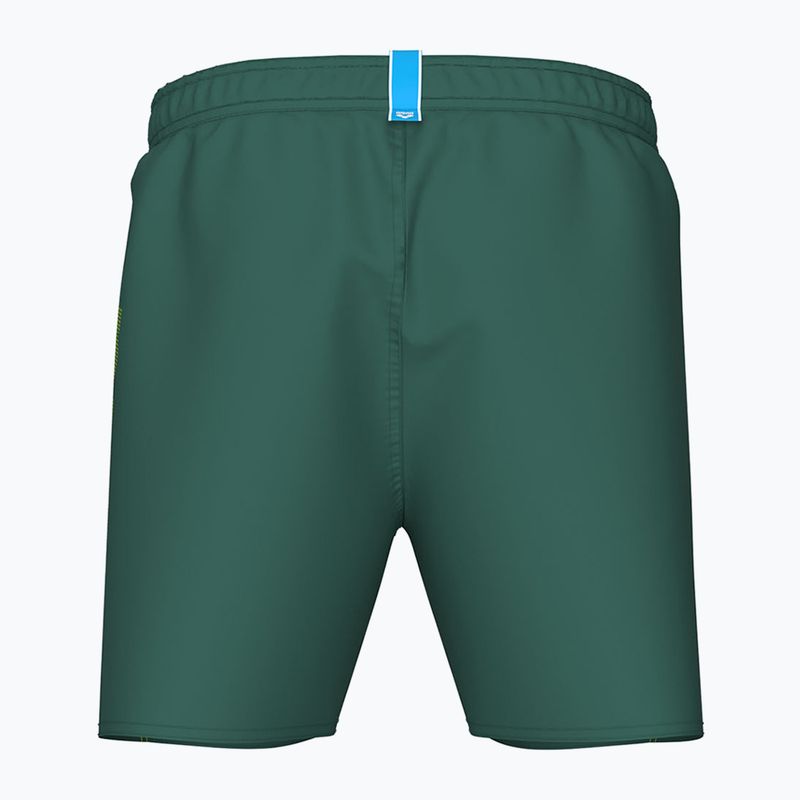 Pánske plavecké šortky arena Fundamentals Arena Logo Boxer R artic lime/mangrove 4
