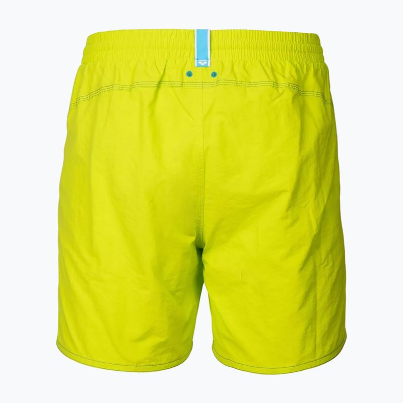 Pánske plavecké šortky arena Fundamentals Arena Logo Boxer R artic lime/mangrove 2