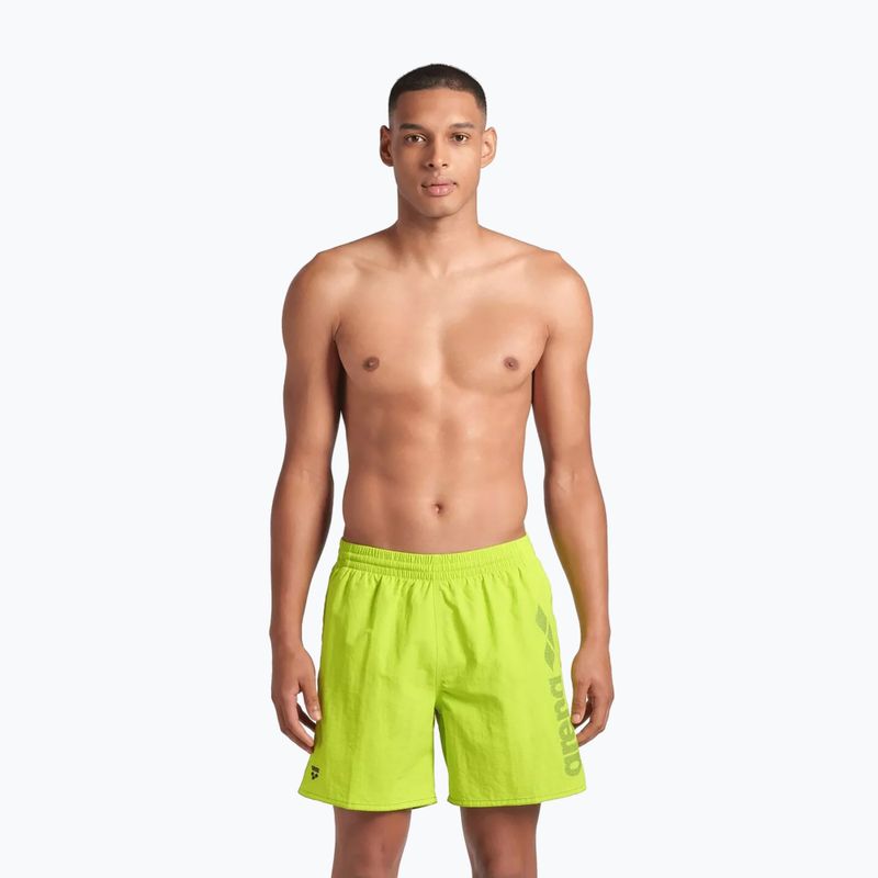 Pánske plavecké šortky arena Fundamentals Arena Logo Boxer R artic lime/mangrove 3