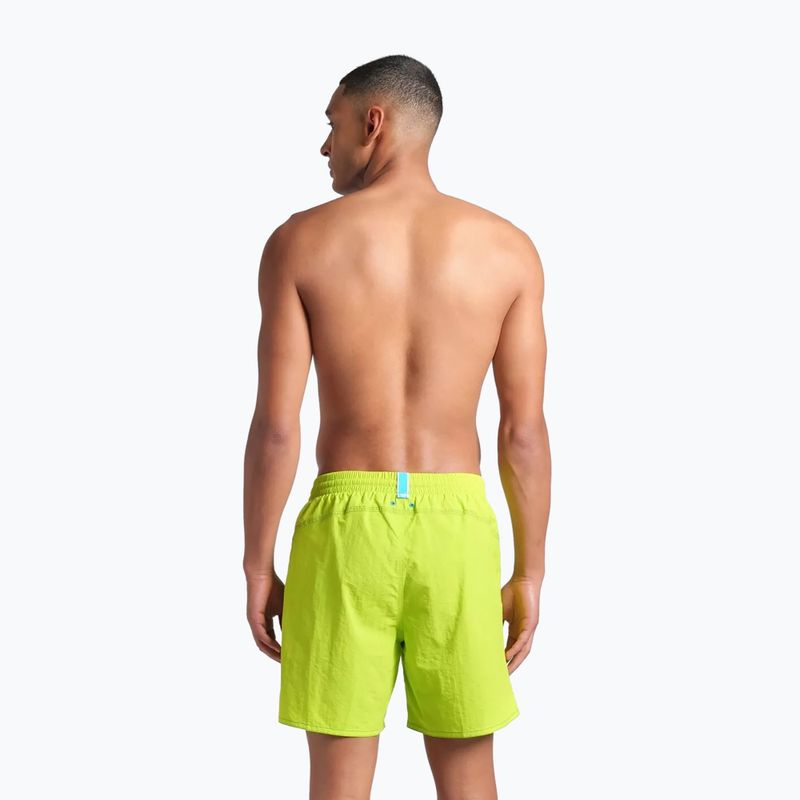 Pánske plavecké šortky arena Fundamentals Arena Logo Boxer R artic lime/mangrove 4
