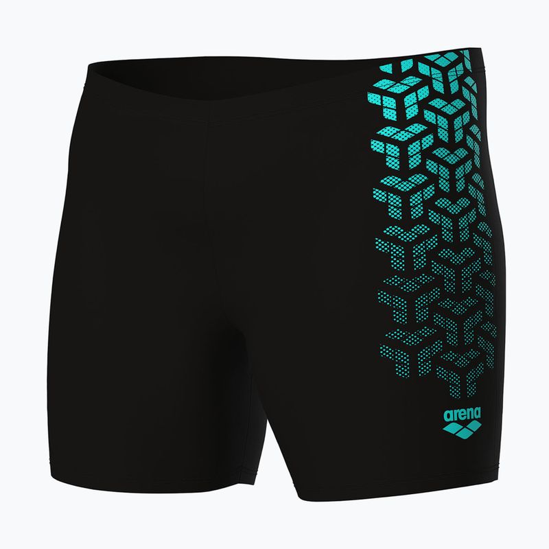 Pánske boxerky arena Kikko V Swim Mid Jammer Graphic black/water 4