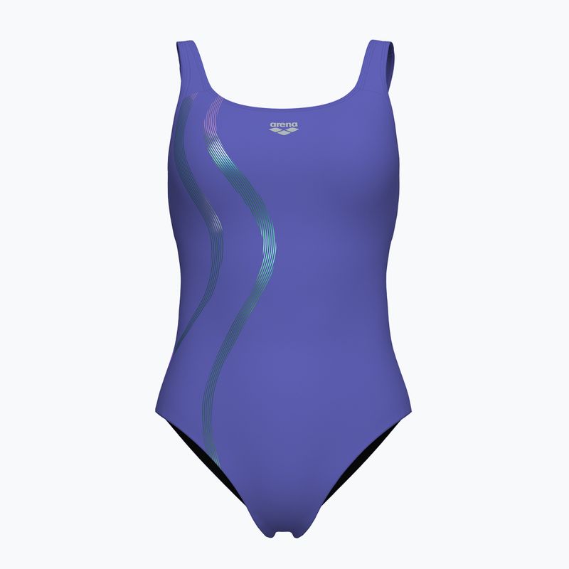 Dámske jednodielne plavky arena Ginevra Wing Back violet