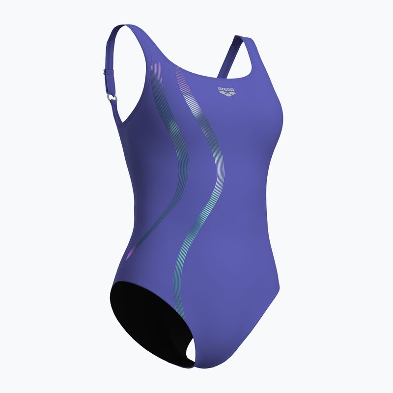 Dámske jednodielne plavky arena Ginevra Wing Back violet 3