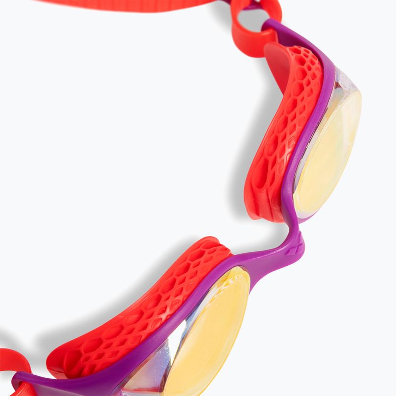 Detské plavecké okuliare arena Air Jr Mirror yellow copper/plum/bright coral 5